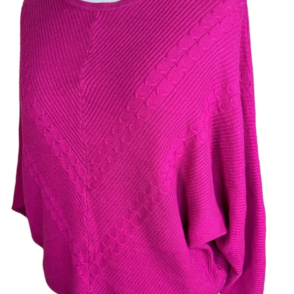 Philosophy Women’s Dolman Sleeve Sweater with Ribbed Chevron Design 1X - Picture 5 of 13